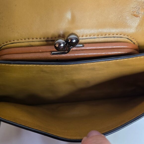 Coach Dinky With Tea Rose Crossbody Leather DK 20215 - Picture 10 of 15